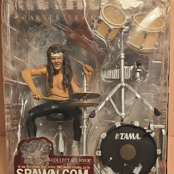 McFarlane Toys Metallica Harvesters of Sorrow Lars Ulrich Action Figure 2001 NIB - Picture 4 of 11